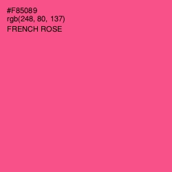 #F85089 - French Rose Color Image